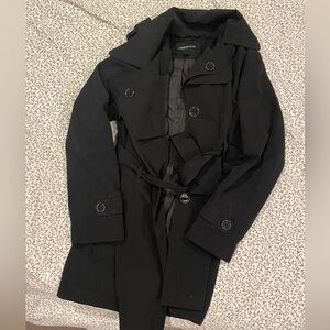 London Fog Women’s Classic Black Trench Coat